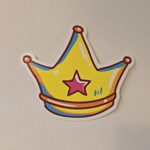 10/$10 Colorful Crown Sticker